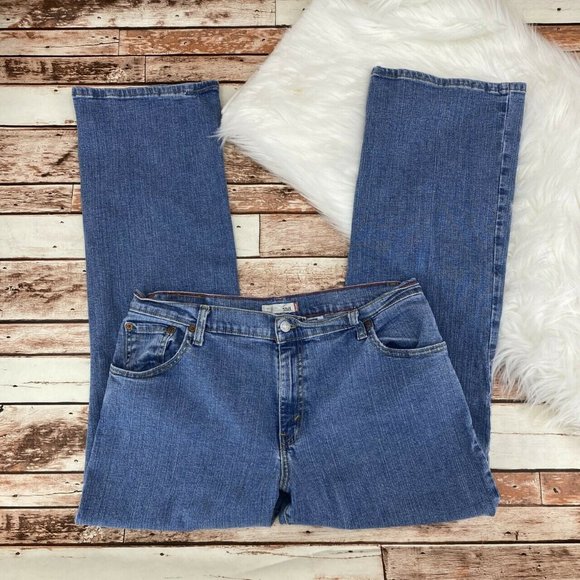 Levi's 550 Relaxed Boot Cut Jeans Size 14M Stretch - Picture 4 of 4